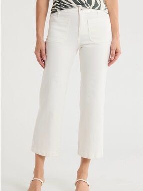 Sanctuary Supernova wide leg pants vintage white size 29
